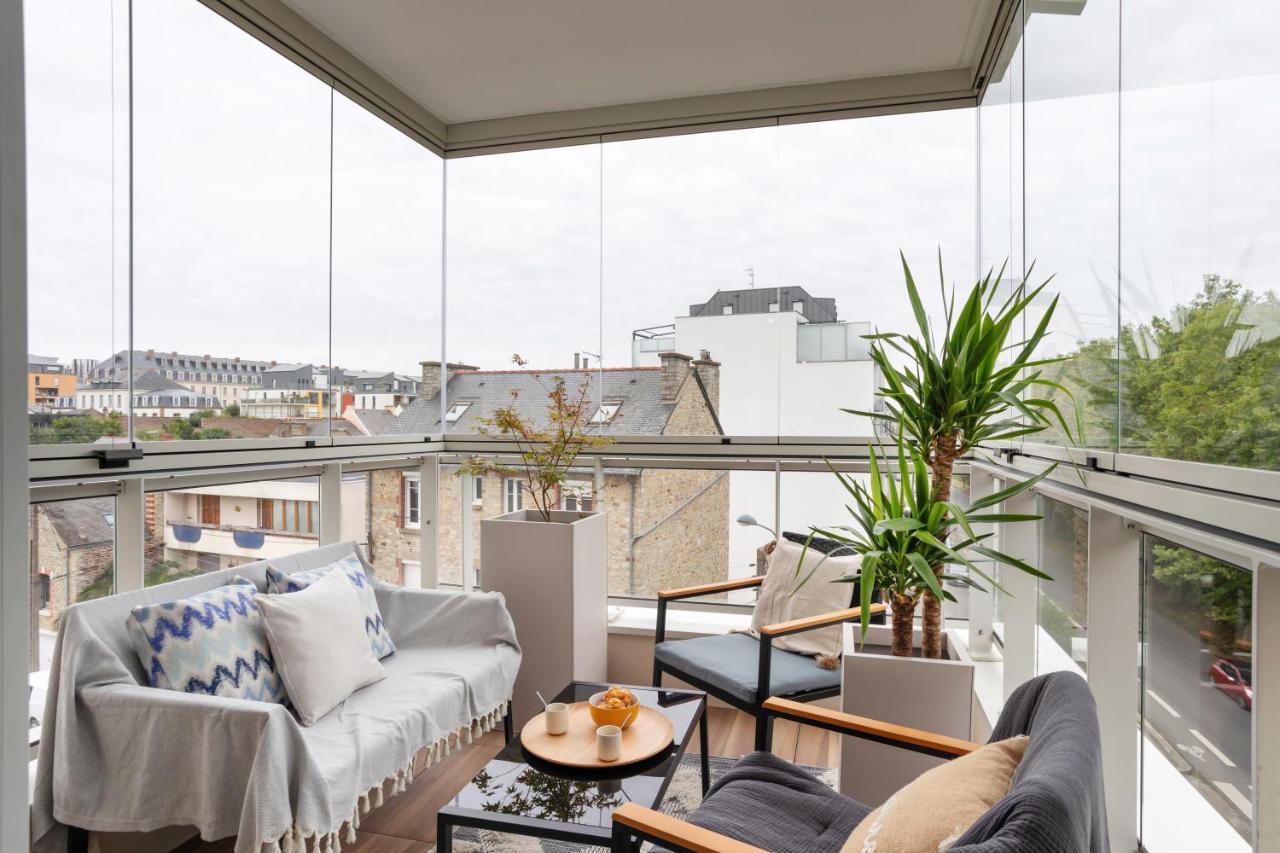 L'Air - Elegant 2 Chambres Avec Loggia Dans Residence De Haut Standing Ρεν Εξωτερικό φωτογραφία